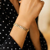 14K Yellow Gold Fancy Greek Key Motif Bracelet (6.35 mm), view 7