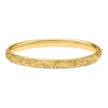 Engraved Medium Bangle in 14K Yellow Gold (6.20 mm), view 2