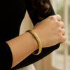 Engraved Medium Bangle in 14K Yellow Gold (6.20 mm), view 3