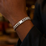 Sterling Silver Rhodium Plated Miami Cuban Link Bracelet (9.00 mm), view 7