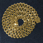 14K Yellow Gold 22 inch Polished Curb Chain Necklace, view 5