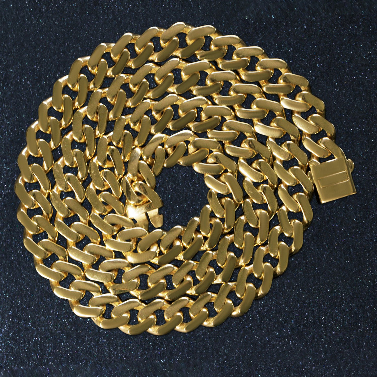 14K Yellow Gold 22 inch Polished Curb Chain Necklace, view 5