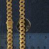 14k Yellow Gold 22 inch Polished Curb Chain Necklace