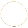 14K Yellow Gold Garnet Mirrored Chain (2.20 mm)