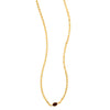 14K Yellow Gold Garnet Mirrored Chain (2.20 mm)