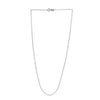 Adjustable Cable Chain in 14k White Gold (0.97 mm)