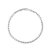 14K White Gold French Cable Chain Bracelet (2.50 mm), view 2