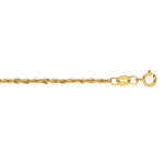 Lite Rope Chain Bracelet in 14K Yellow Gold (1.50 mm), view 2