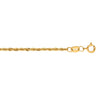 Lite Rope Chain Bracelet in 14K Yellow Gold (1.50 mm), view 2
