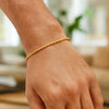 Lite Rope Chain Bracelet in 14K Yellow Gold (1.50 mm), view 3