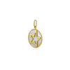 14K Yellow Gold Starfish MOP Charm Pendant, view 2