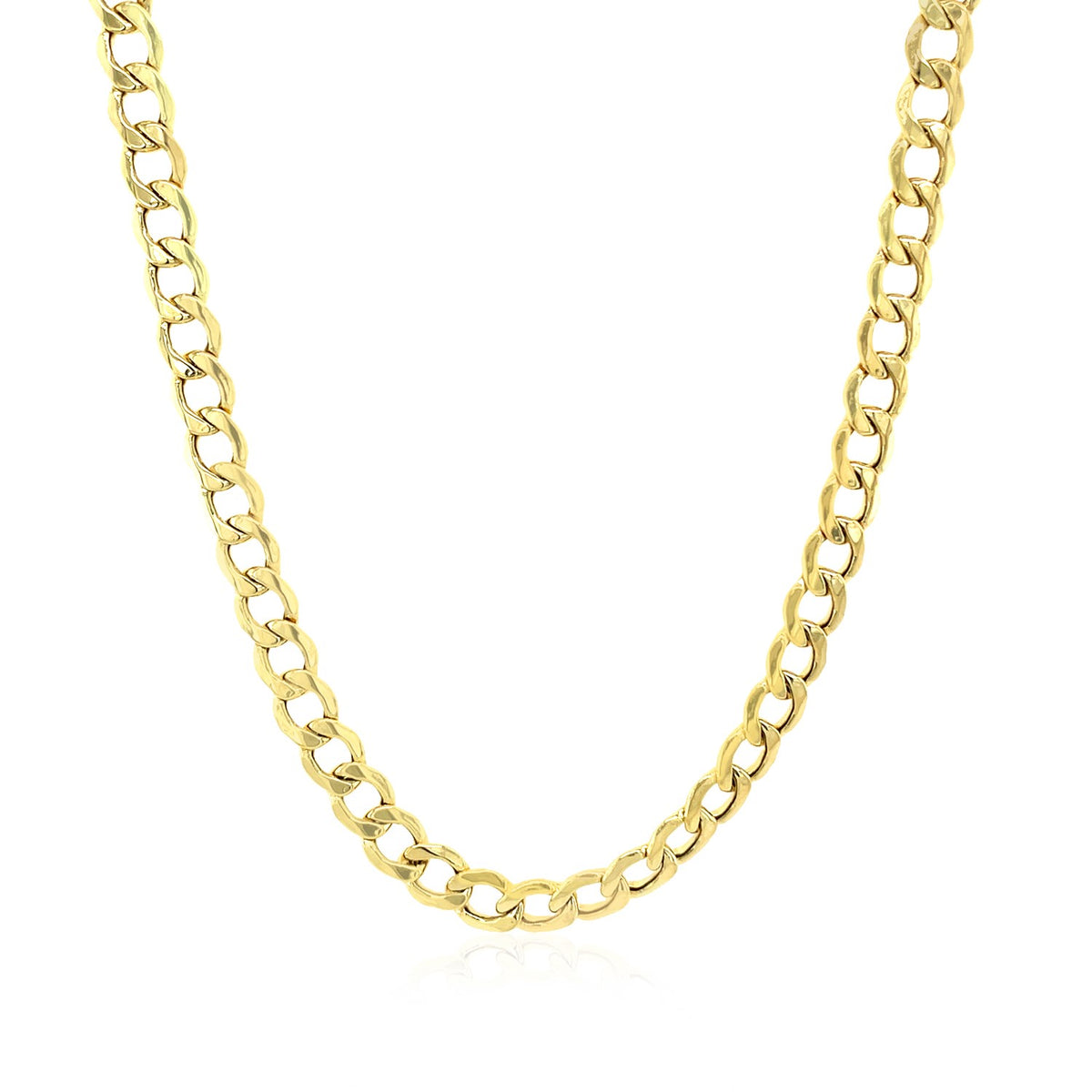 10k Yellow Gold Curb Chain (4.40 mm), view 2