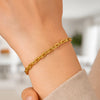 14K Yellow Gold Cable Chain Bracelet (3.30 mm), view 3
