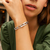 Sterling Silver Rhodium Plated Italian Link Paperclip Bracelet (10.30 mm), view 5