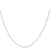 14k White Gold French Cable Chain (1.30 mm)