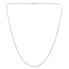 14k White Gold French Cable Chain (1.30 mm)