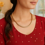 Tubogas Necklace in 14K Yellow Gold (5.00 mm), view 3