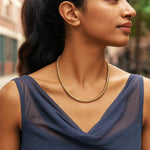 Tubogas Necklace in 14K Yellow Gold (5.00 mm), view 4
