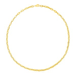 14K Yellow Gold Paperclip Chain Necklace (4.20 mm)