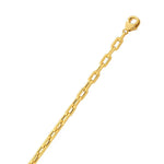 14K Yellow Gold Paperclip Chain Necklace (4.20 mm), view 2