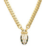 Le Serpent Curb Link Necklace in 14K Yellow Gold