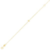 14K Yellow Gold Mini Initial R Bracelet