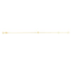 14K Yellow Gold Mini Initial R Bracelet, view 2