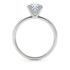 3 Carat Emerald Lab Grown IGI G/VS1 Diamond Solitaire Ring in 14K White Gold