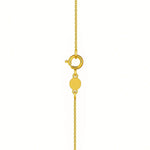 14K Yellow Gold Mini Diamond A Initial Pendant Necklace, view 5