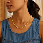 14K Yellow Gold Bead Chain Necklace (2.30 mm), view 3