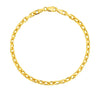 14K Yellow Gold French Cable Chain Bracelet (3.60 mm), view 2