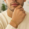 14K Yellow Gold French Cable Chain Bracelet (3.60 mm), view 4