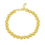 Polished 7mm Bead Bracelet in 14K Yellow Gold, view 2