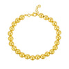 Polished 7mm Bead Bracelet in 14K Yellow Gold, view 2