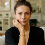 Polished 7mm Bead Bracelet in 14K Yellow Gold, view 3