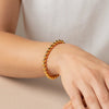 Polished 7mm Bead Bracelet in 14K Yellow Gold, view 5
