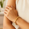 Polished 7mm Bead Bracelet in 14K Yellow Gold, view 6