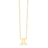 14K Yellow Gold Gemini Necklace