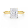 3 Carat Radiant Lab Grown IGI G/VS1 Diamond Solitaire Ring in 14K Yellow Gold