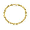 14K Yellow Gold Round Box Hardware Bracelet, view 2