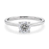 1 Carat Round Lab Grown IGI G/VS1 Diamond Solitaire Ring in Sterling Silver