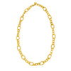 Large Flat Oval Link Necklace in 14K Yellow Gold (7.90 mm)