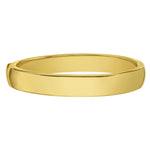 14K Yellow Gold Classic Polished Bangle (10.00 mm), view 2