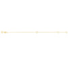 14K Yellow Gold Mini Initial O Bracelet, view 2