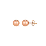 Classic Round Stud Earrings in 14K Rose Gold (7.00 mm)