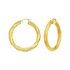 14K Yellow Gold Full Twist Large Hoops Earrings