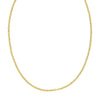 Sterling Silver Gold Plated French Cable Chain (3.40 mm), view 2