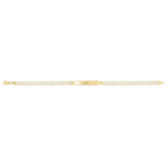 14K Yellow Gold Pave Curb ID Bracelet (5.00 mm), view 2