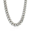 Sterling Silver Rhodium Plated Miami Cuban Chain (8.40 mm), view 2