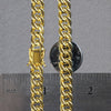 14k Yellow Gold Semi Solid Miami Cuban Chain (9.10 mm)